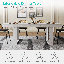 Ensemble de table de salle à manger pour 6 personnes avec table extensible et 6 chaises rembourrées-751950175