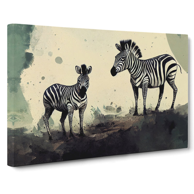 Zebra Painting Vol.2 - Wrapped Canvas, 40cm H x 60cm W