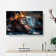 Tiger In The Shade In Abstract - Wrapped Canvas Print