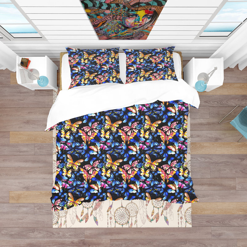 Ensemble de housse de couette moderne et contemporaine, Housse de couette très grand + 2 taies décoratives