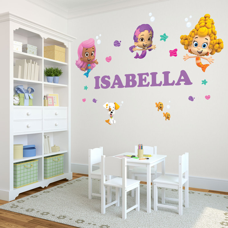 Adhésif décoratif de qualité supérieure personnalisé Oliver's Labels - Bubble Guppies Girls
