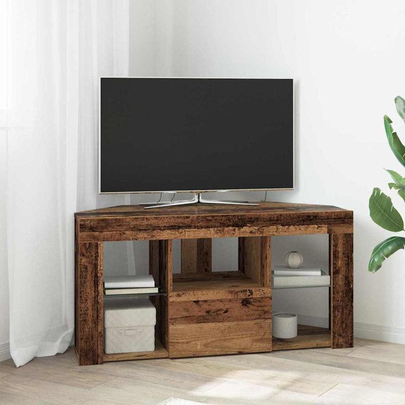 TV Stand for TVs up to 43", 50cm H x 100cm L x 40cm W, Old Wood