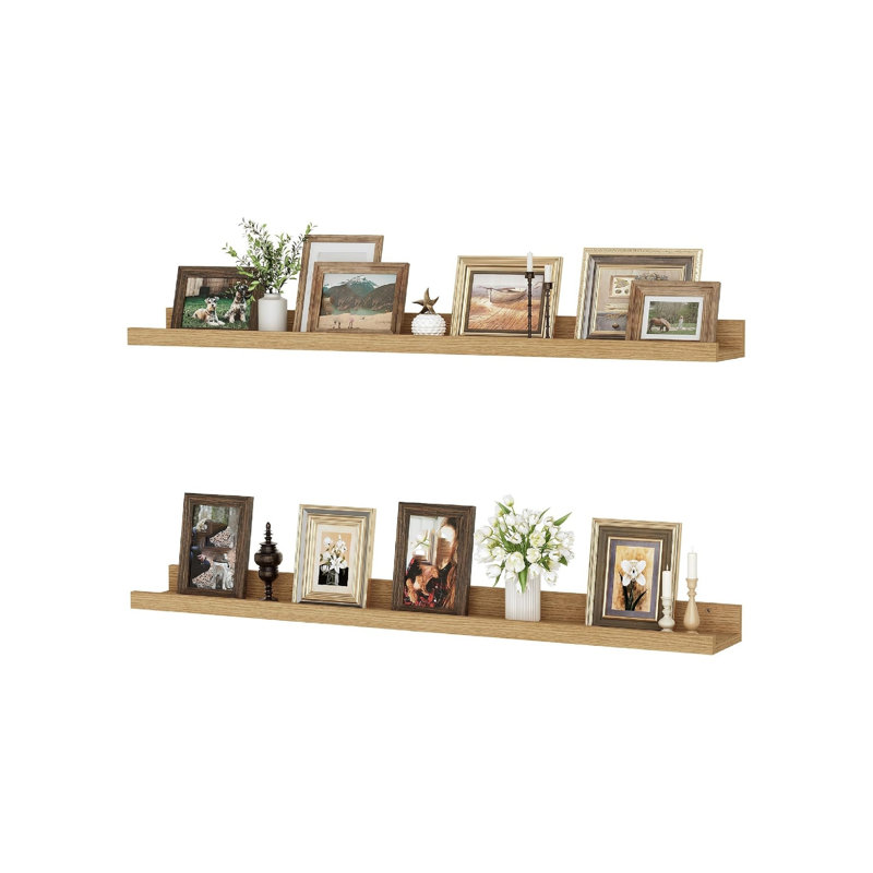 5.1cm H x 91.4cm W Bookcase, Beige