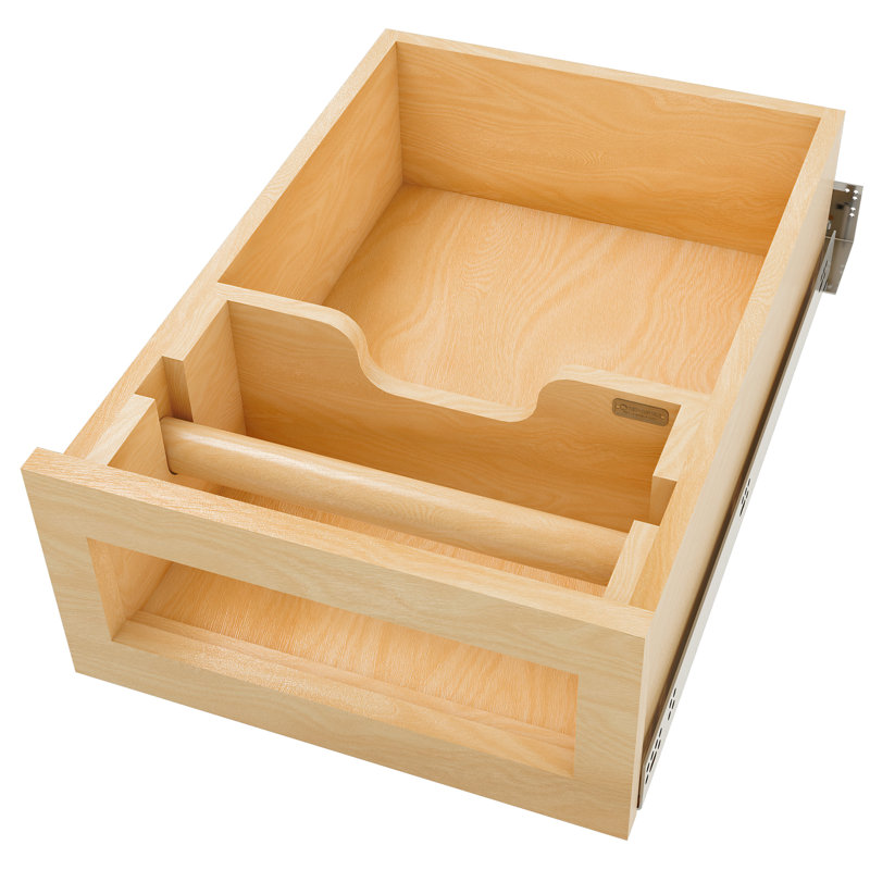 Rev-A-Shelf Kitchen Paper Towel Holder with Soft-Close for 18” Base Cabinets