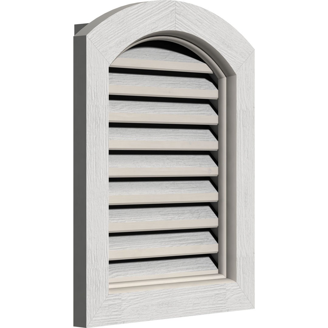 Ekena Millwork Wood Wall Louver / Gable Vent Ekena Millwork Size (Frame & Rough 