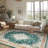Delcine Washable Floral Indoor Rug-1227076080-1266827115