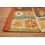 Tapis 100% laine tissé à la main à motif oriental tribal multicolore Southwestern