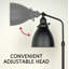Lampe noir mat 18,75 po Jormun