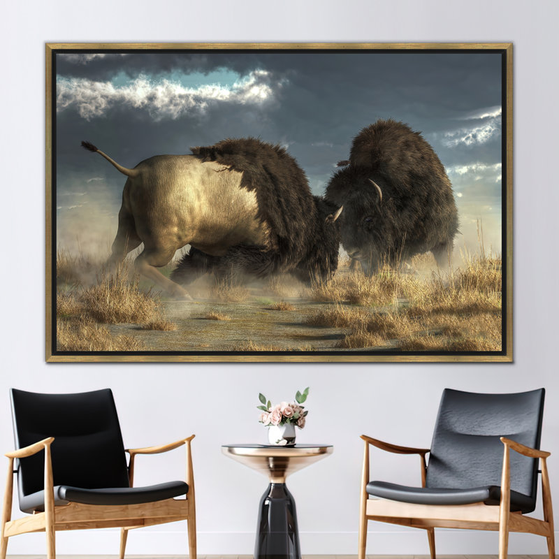 Print on Canvas, 25 cm H x 35 cm W, Framed Print without Mat, Gold