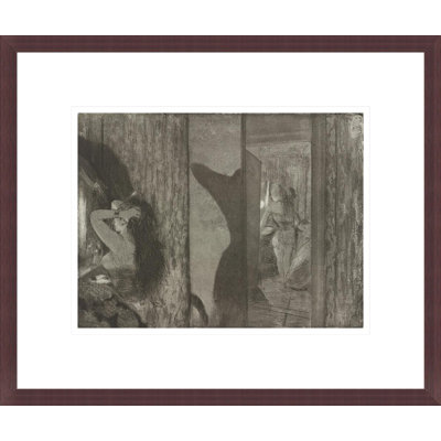 Actrices dans leurs vestiaires par Edgar Degas, impression giclée encadrée