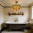 3 Light Victorian Style Red Dragonfly Design Stained Glass Hanging Pendant Ceiling Light
