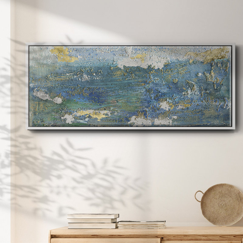 Sparkling Sea I- Framed Canvas