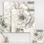 Peony, art mural sur toile, pivoine grise-55952390
