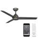 54" Mocha 3 - Blade Outdoor/Indoor Smart Propeller Ceiling Fan with Remote Control Included
