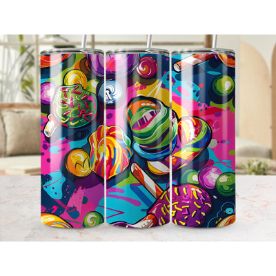 Choose Handmade Tumblers 591 mL Vacuum Insulated Stainless Steel (18/8) Travel Tumbler with Straw