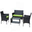 Ensemble de meubles de patio en rotin pour 4 pièces-421935540