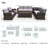 Vega Premium All-Weather Wicker 6 - Person Patio Conversation Set with Cushions-538945659