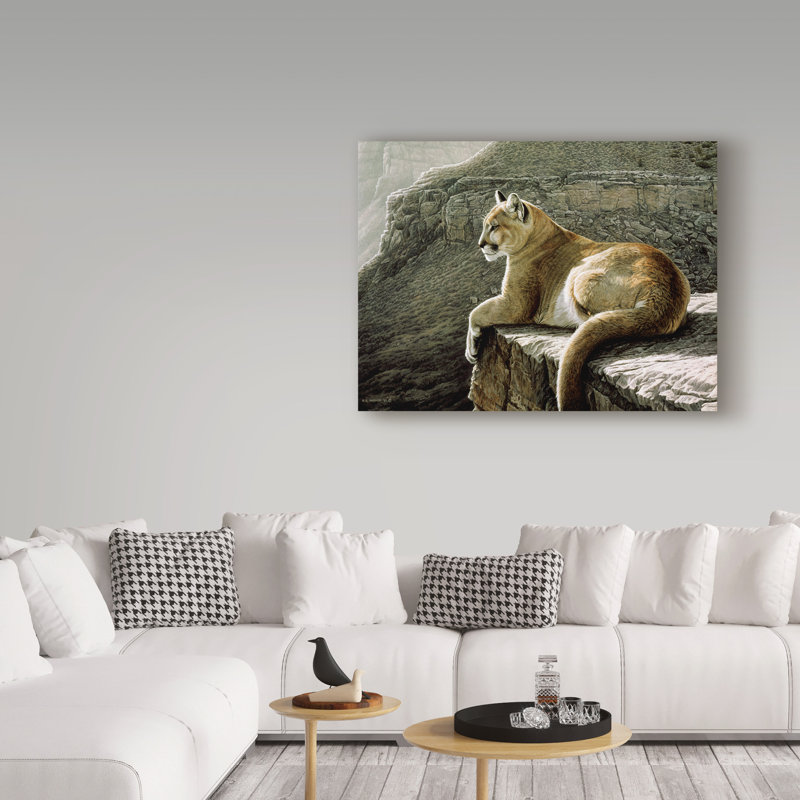 Impression sur toile tendue Etelca «Rimrock Cougar», H 14 po x l 19 po x P 2 po