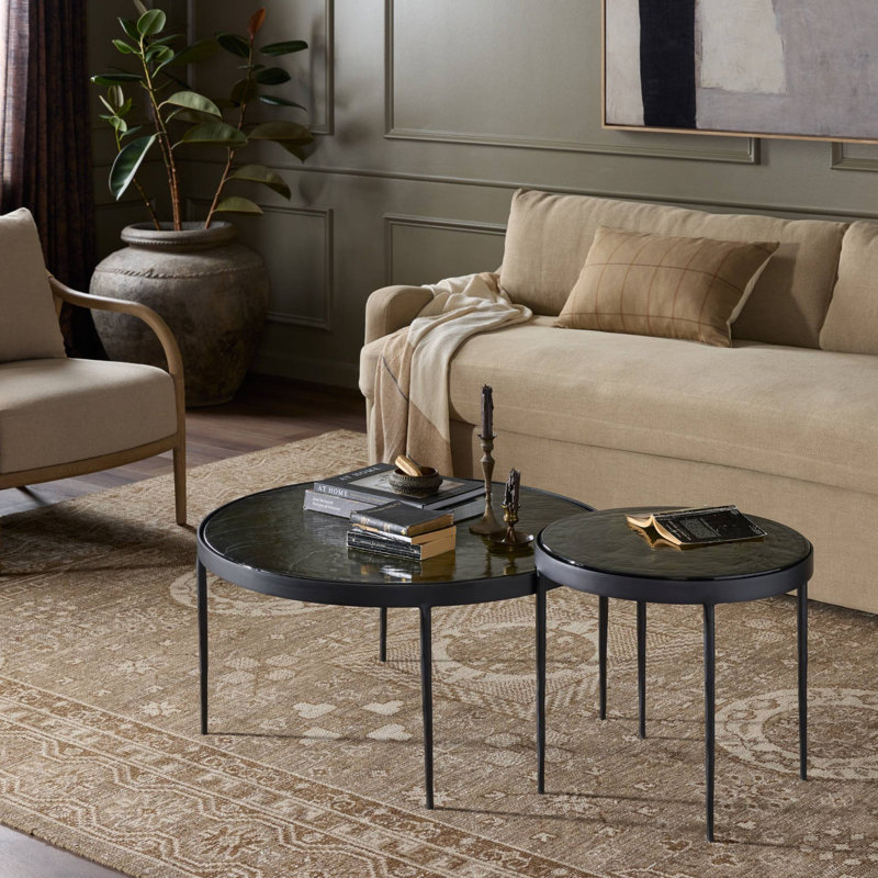Carmen Nesting Coffee Table, Green