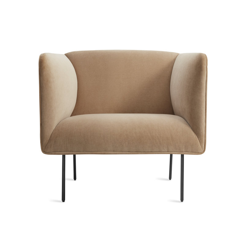 Dandy Leather Lounge Chair, Landa Stone