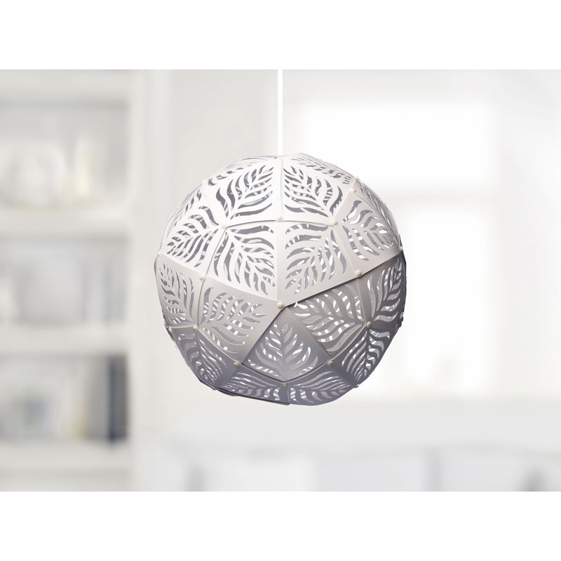 Luminaire suspendu 1 lumière Dalores, Blanc