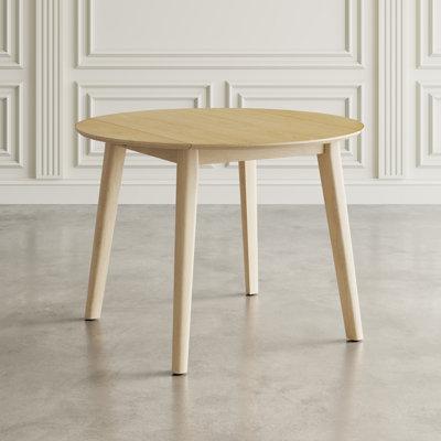 Daviston 42" Contemporary Round Drop-Leaf Dining Table