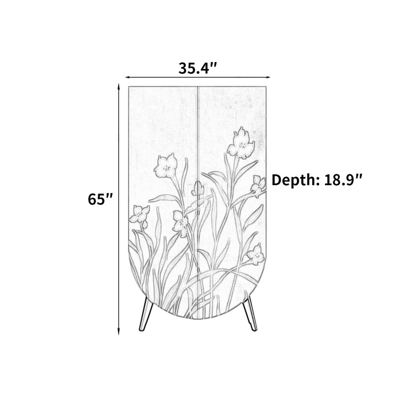 Armoire multifonctionnelle moderne et simple, Brun/vert