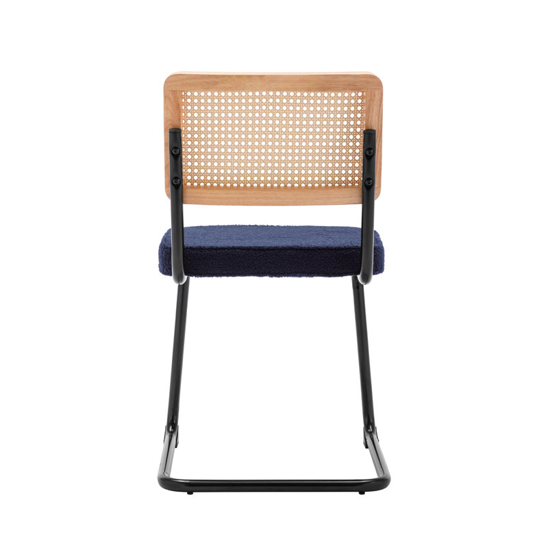 Chaise Behadil, Bleu, Noir, noir, noir, noir