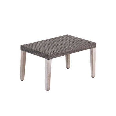 Repose-pieds en bois et osier, pour la maison et le bureau