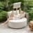 Uttermost Sunset Outdoor Round Swivel Day Bed