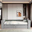 Lit de jour avec tablettes de rangement et 2 tiroirs-60754567