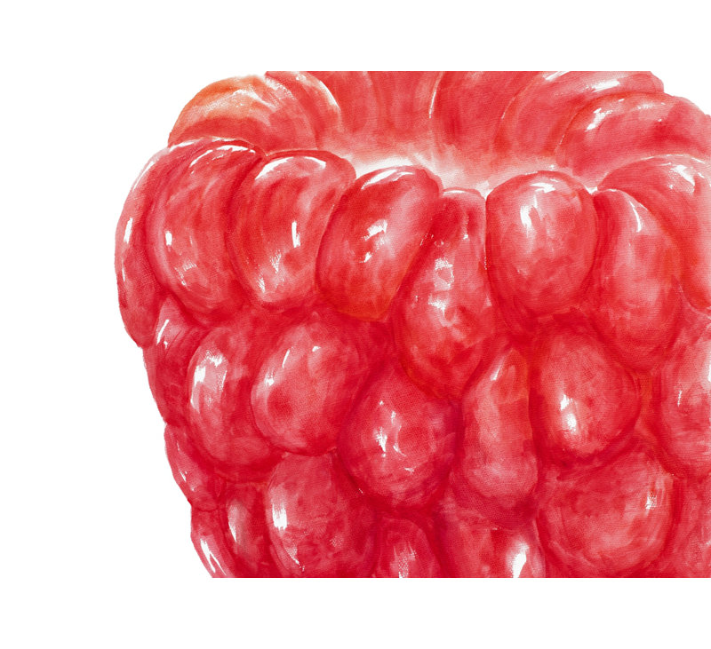 Framboise - Toile de cuisine gastronomique pour la maison