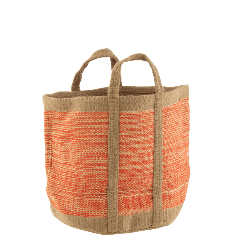 J-Line Spring / Summer 2024 Textile Basket, Orange