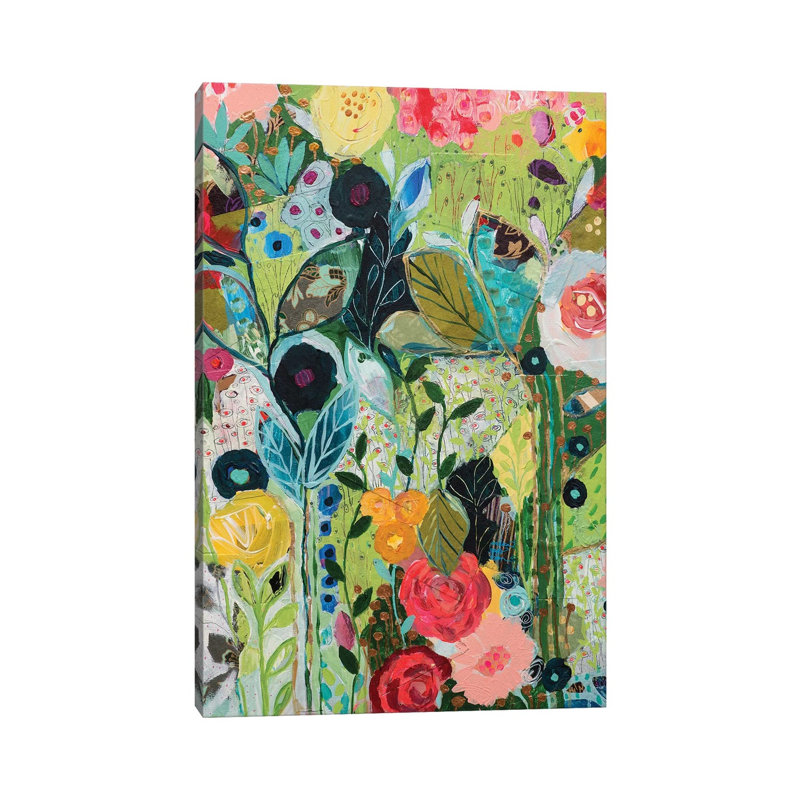 Botanical Bliss by Carrie Schmitt - Wrapped Canvas Painting, 101.6 cm H x 66.04 cm W x 3.175 cm D