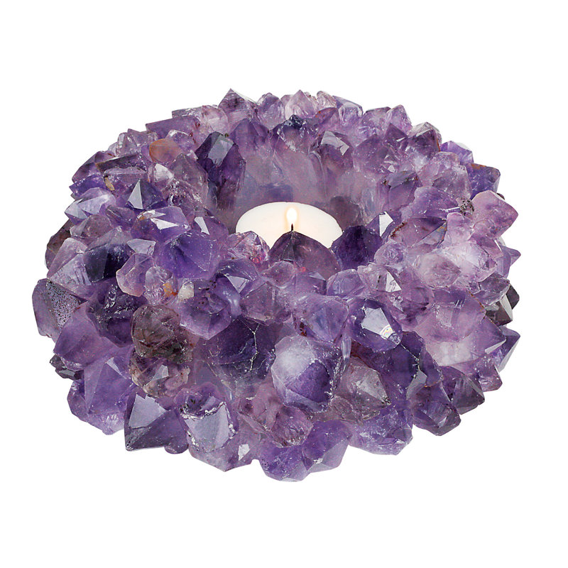 7'' H Stone Tabletop Votive Holder