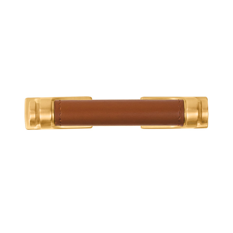 Reserve Bar / Handle Pull, Brushed Golden Brass/Brown, 3"