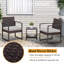 3 Pieces Patio Sets, Outdoor Conversation Porch Bistro Sets Rattan Wicker Small Furniture Chairs With Coffee Table-1657434099-1657434098