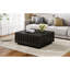 Meuble télé et table basse moderne arqué 4, rangement multifonctionnel pour rangement noir-1111548999