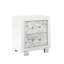 Spacious Nightstand In Marble White With Attractive Ample Space For Drawers And Marble-like