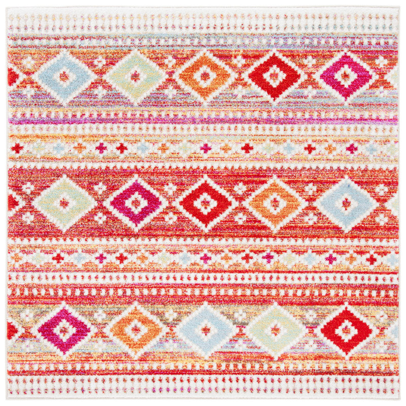 Jalyn Performance Southwestern Rug, Square 6'