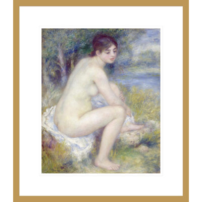 «Nude in a Landscape» par Pierre-Auguste Renoir, impression giclée encadrée