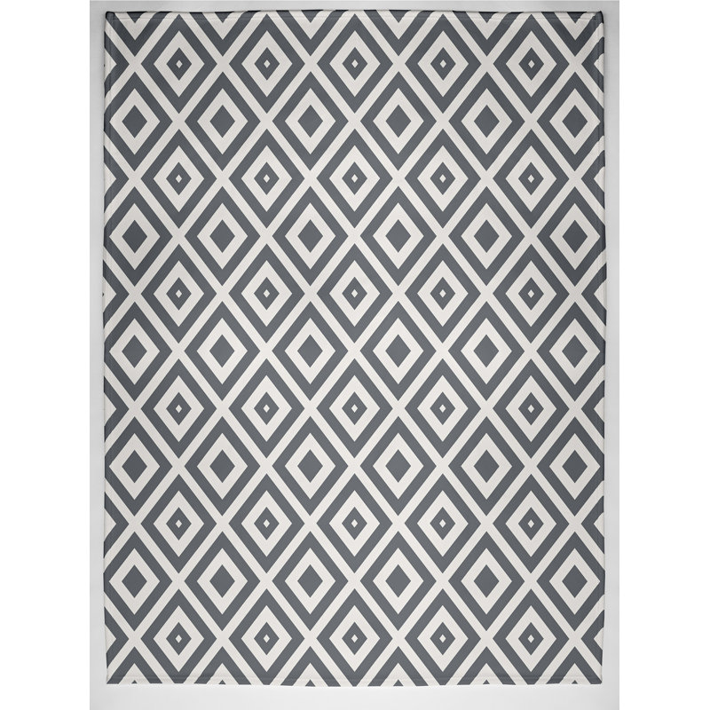 Maud Plain Weave / Muslin Throw Blanket, Grey