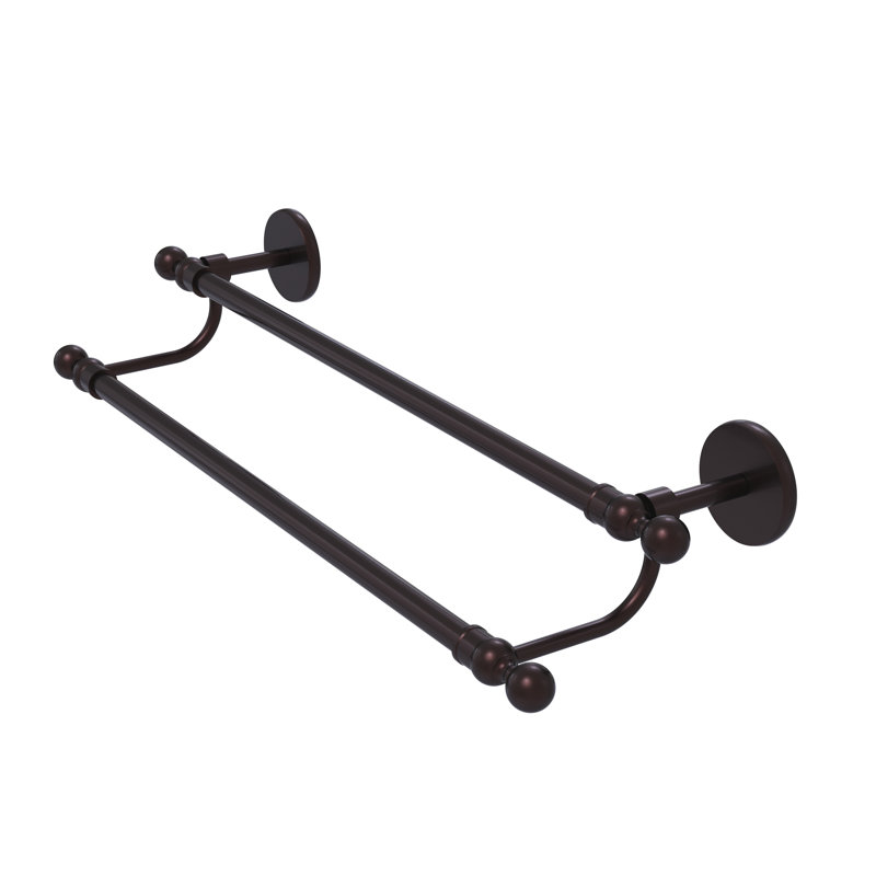 Double barre à serviettes murale Goble, 30 po, Bronze antique