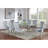 Silver Dining Table W Leaf Mirror Accent Design Contemporary 1Pc Glam Table Dining Room Furniture