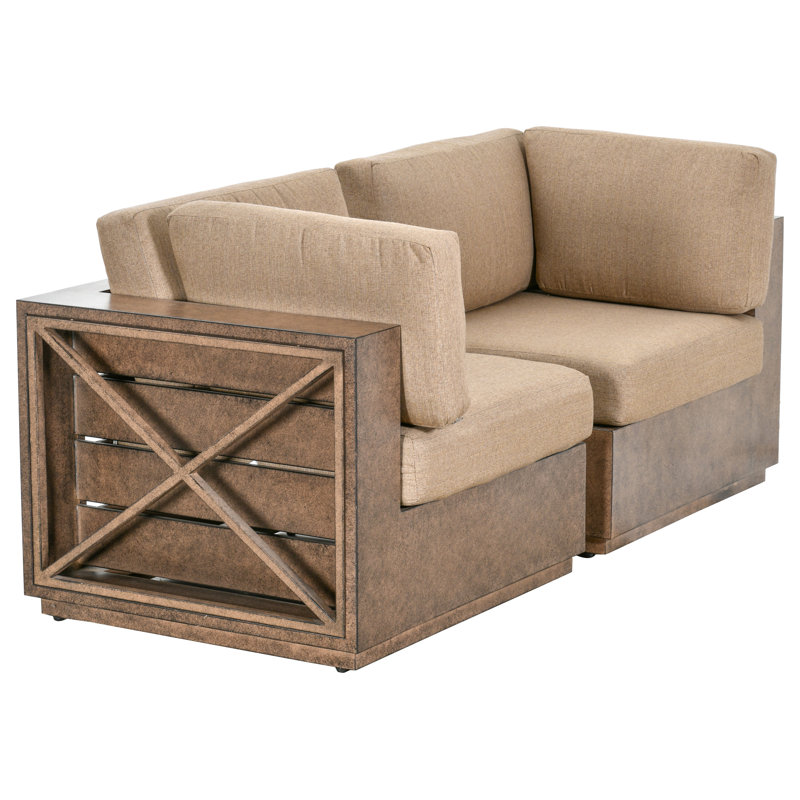 Metal Outdoor Lounge Chair with Cushions