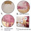 Minimalisme, horizon rose et doré - peinture abstraite, art mural-406952429-406952425