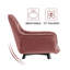 Irie Single Velvet Upholstered Dining Chair with Arm-1074007779