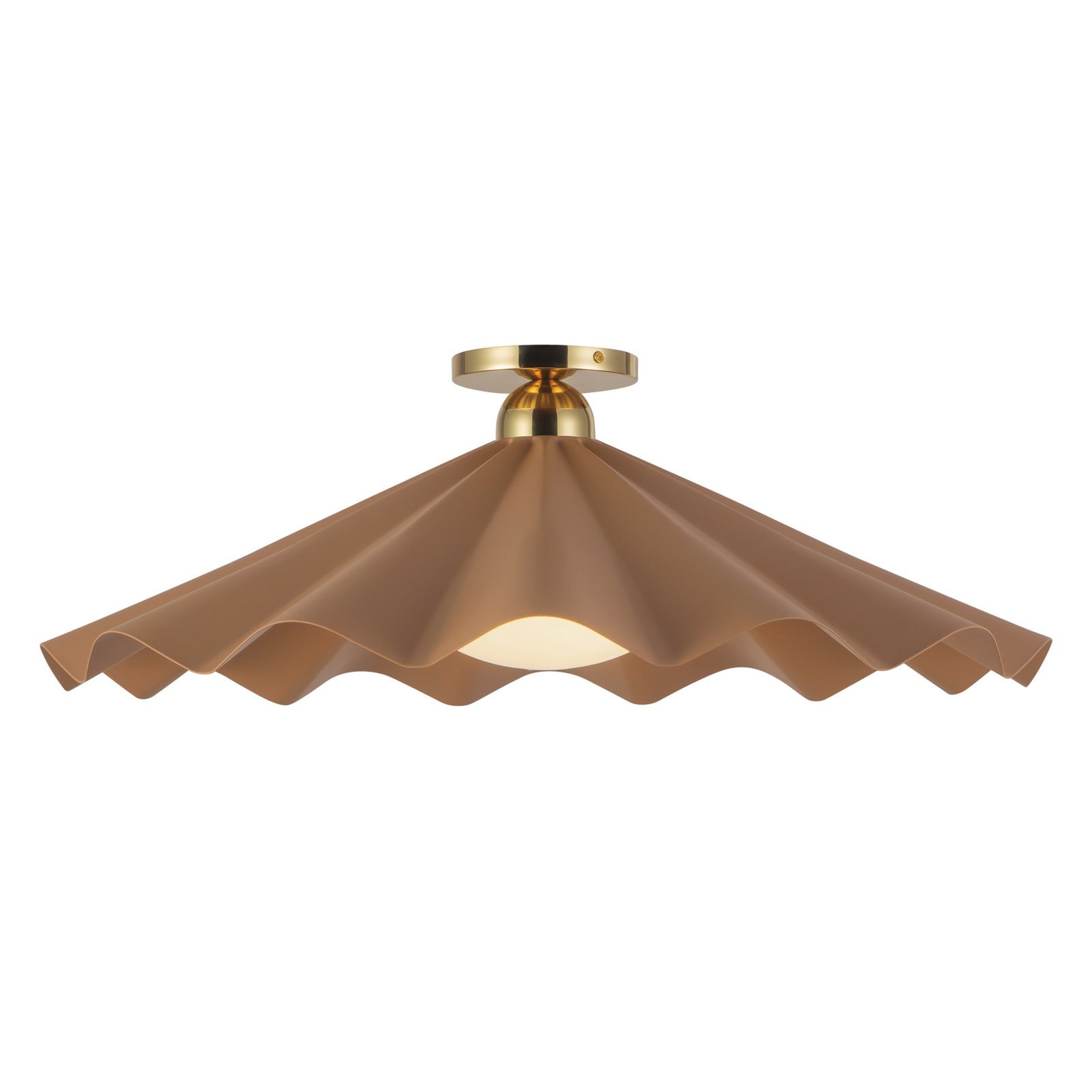 Sadira 25-in Semi-Flush Mount, 25-in, Pink