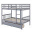 Lit superposé simple au-dessus de simple avec tiroirs doubles, configuration de lit simple transformable-1084814376