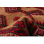 Tapis brun clair / rouge en laine noué à la main
